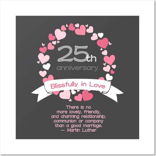 25th Anniversary Celebration Wall Art by AlondraHanley